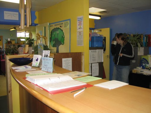 Reception area